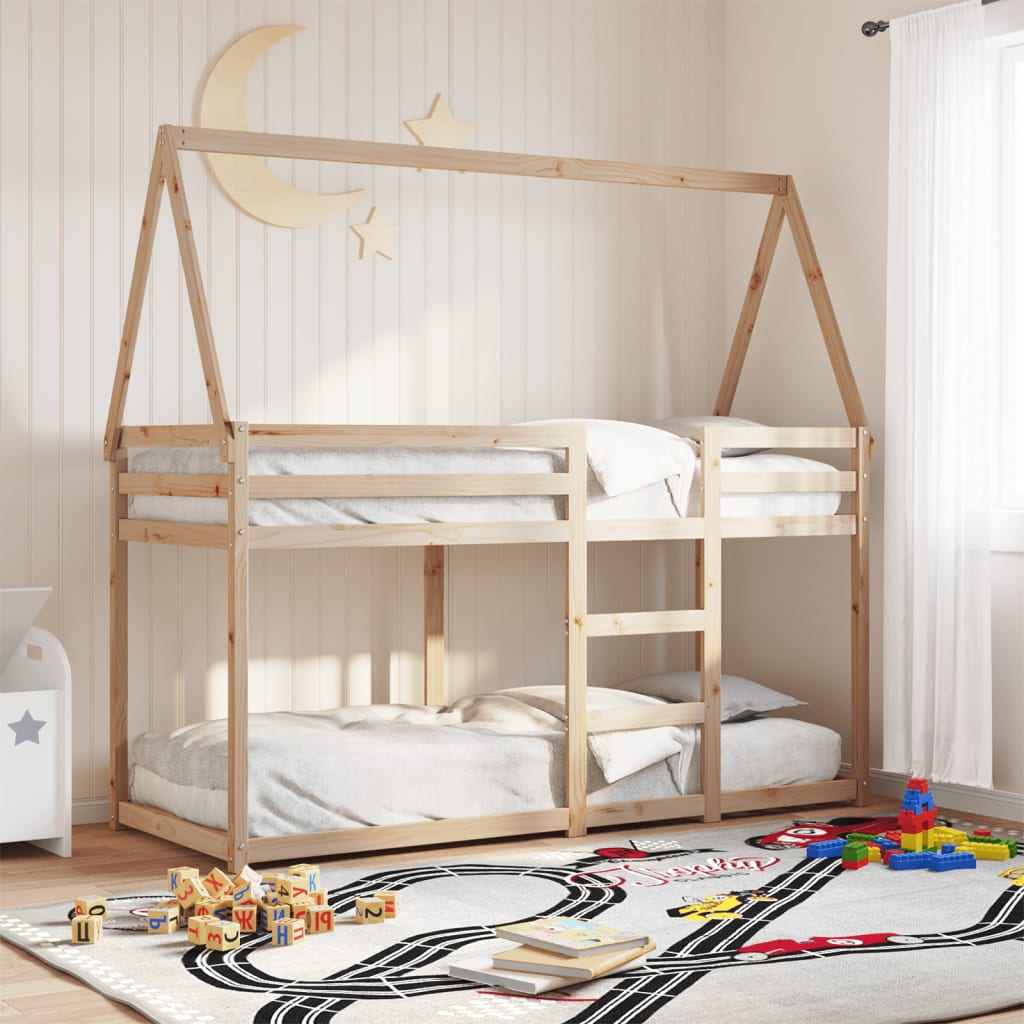 JUNG Vida Etagenbett ohne Matratze 90x200 cm Massivholz Kiefer
