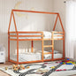 JUNG Vida Etagenbett mit Dach Wachsbraun 90x190 cm Massivholz Kiefer