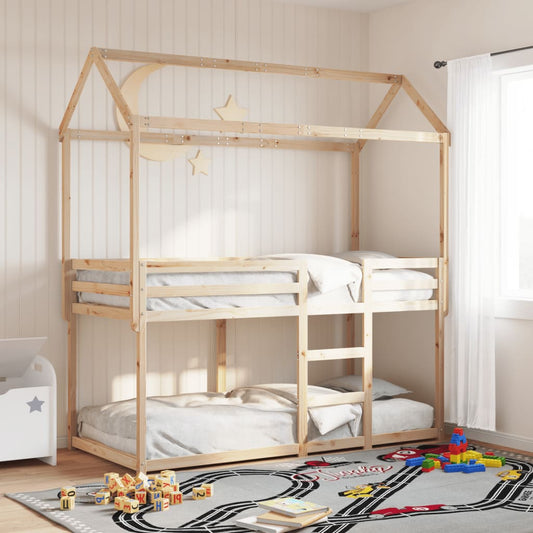JUNG Vida Etagenbett mit Dach 75x190 cm Massivholz Kiefer