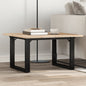 JUNG Vida Couchtisch O-Gestell 60x60x40cm Massivholz Kiefer und Stahl