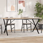 JUNG Vida Esstisch X-Gestell 180x90x75 cm Massivholz Kiefer und Stahl