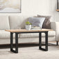 JUNG Vida Couchtisch O-Gestell 100x50x45,5 cm Massivholz Kiefer Stahl