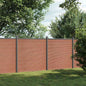 JUNG Vida Zaunelement Braun 353x186 cm WPC