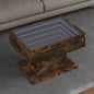 JUNG Vida LED-Couchtisch Räuchereiche 70x50x45 cm Holzwerkstoff