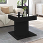 JUNG Vida LED-Couchtisch Schwarz 50x50x45 cm Holzwerkstoff