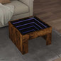 JUNG Vida Couchtisch mit Infinity-LED Räuchereiche 50x50x30 cm