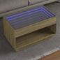 JUNG Vida Couchtisch mit Infinity-LED Sonoma-Eiche 90x50x50 cm