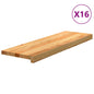 JUNG Vida Treppenstufen 16 Stk. Hellbraun 80x25x2 cm Massivholz Eiche