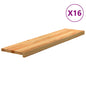 JUNG Vida Treppenstufen 16 Stk. Hellbraun 110x30x2 cm Massivholz Eiche