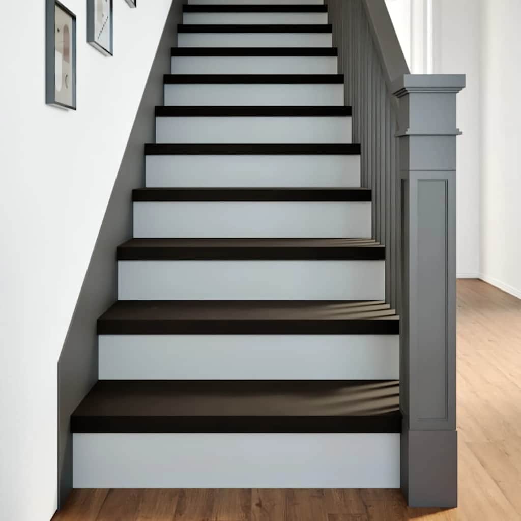 JUNG Vida Treppenstufen 16 Stk. Dunkelbraun 70x25x2 cm Massivholz Eiche