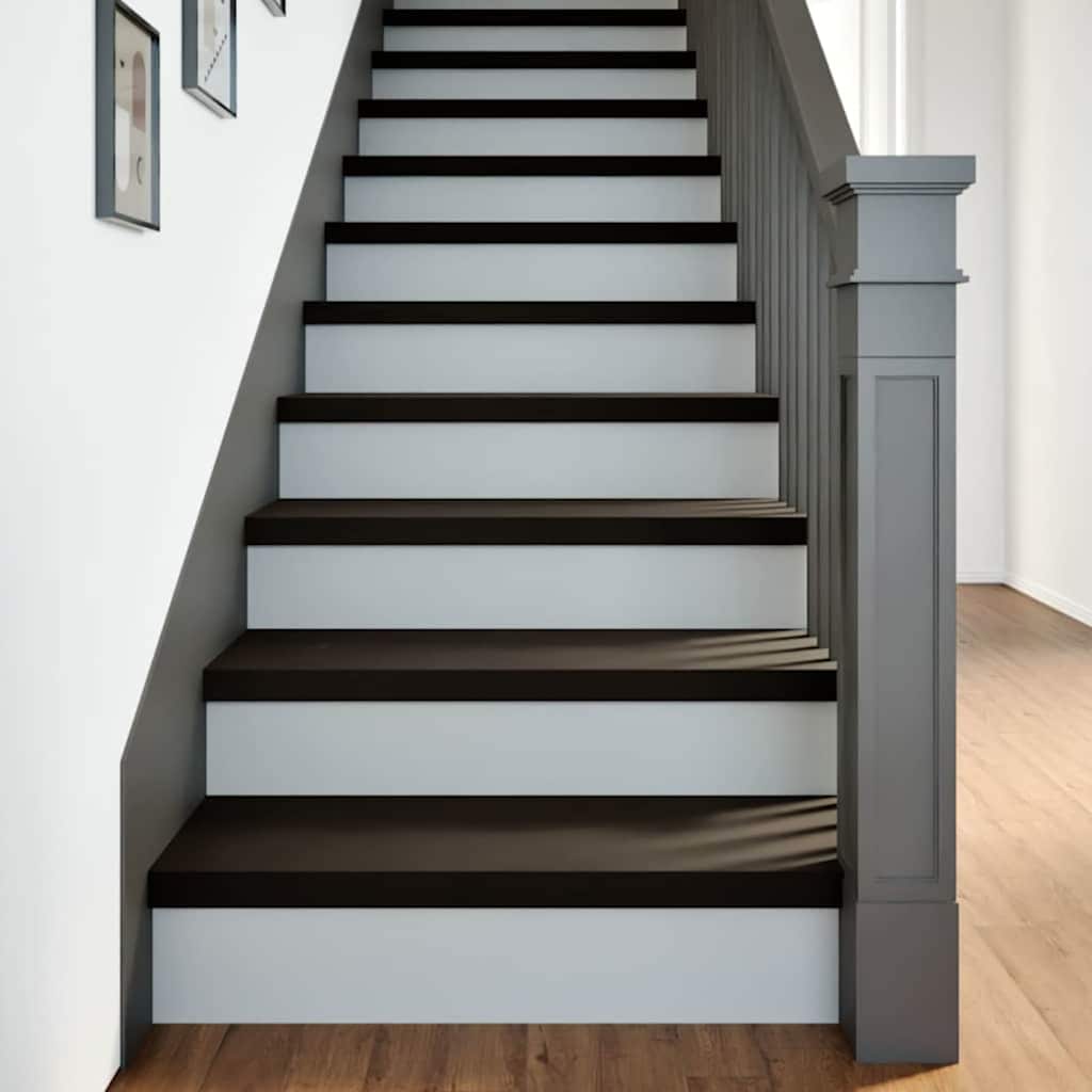JUNG Vida Treppenstufen 16 Stk. Dunkelbraun 80x25x2 cm Massivholz Eiche