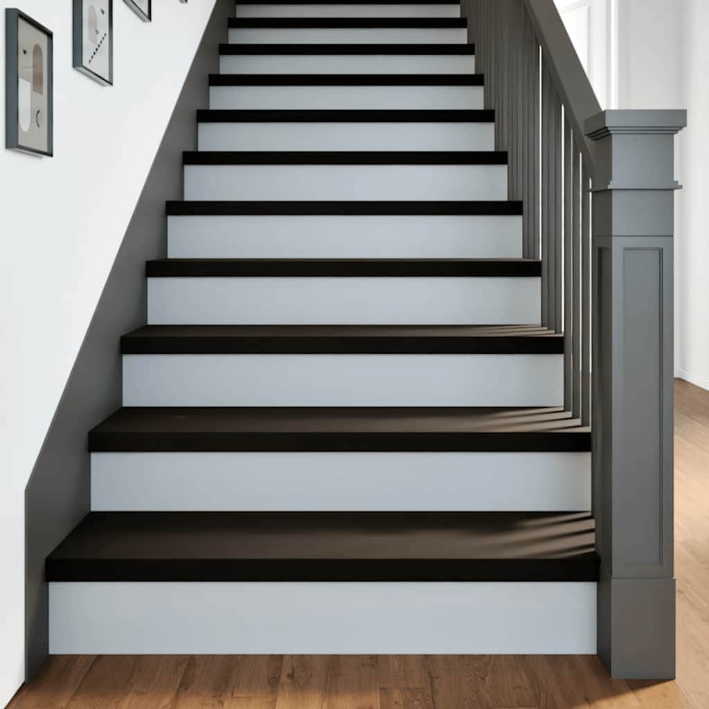JUNG Vida Treppenstufen 16 Stk. Dunkelbraun 100x30x2 cm Massivholz Eiche