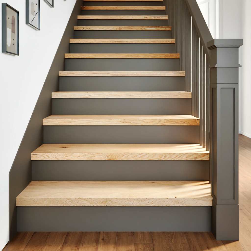 JUNG Vida Treppenstufen 2 Stk. Unbehandelt 100x30x2 cm Massivholz Eiche