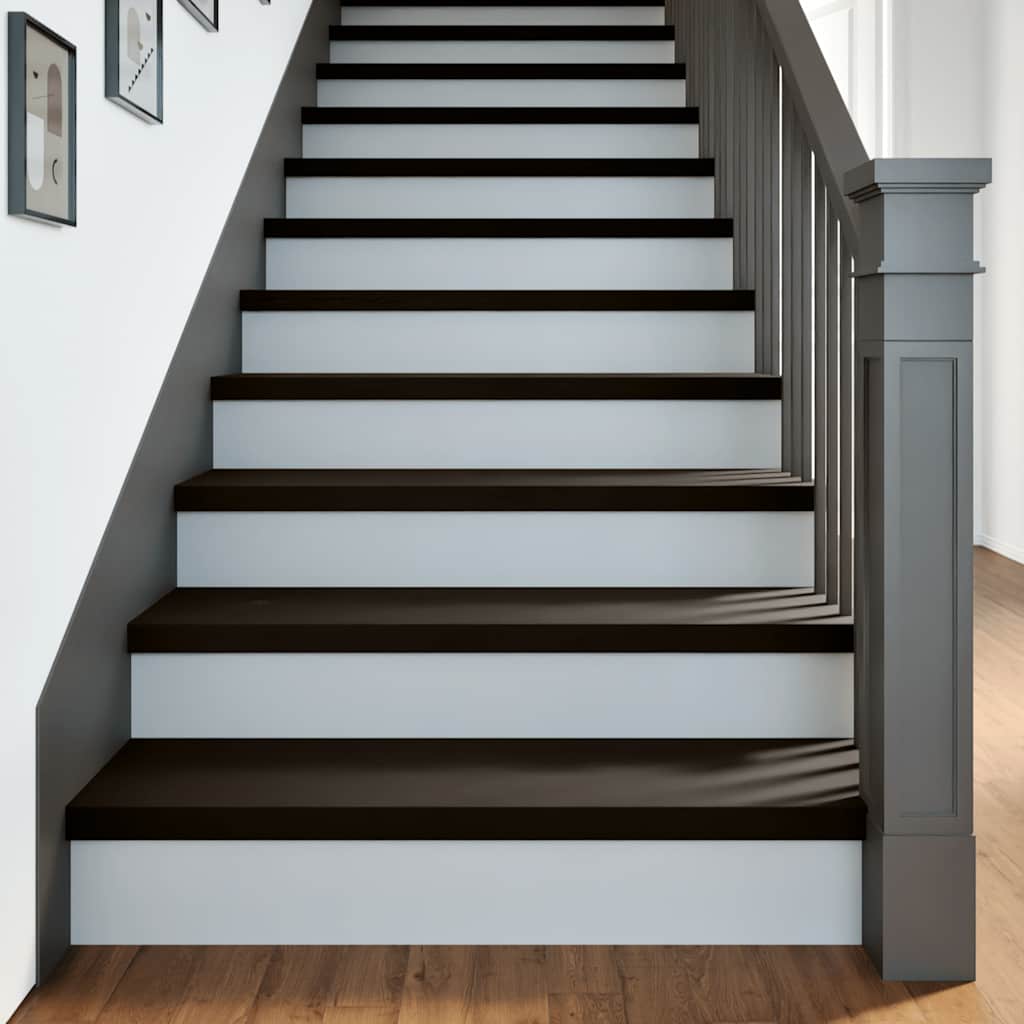 JUNG Vida Treppenstufen 2 Stk. Dunkelbraun 100x30x2 cm Massivholz Eiche