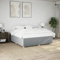 JUNG Vida Bettgestell ohne Matratze Hellgrau 180x200 cm Stoff