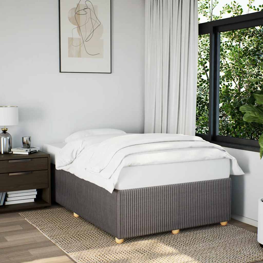 JUNG Vida Bettgestell ohne Matratze Taupe 120x190 cm Stoff