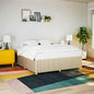 JUNG Vida Bettgestell ohne Matratze Creme 200x200 cm Stoff