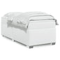 JUNG Vida Boxspringbett mit Matratze Weiß 90x200 cm Kunstleder