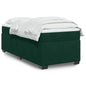 JUNG Vida Boxspringbett mit Matratze Dunkelgrün 90x190 cm Samt