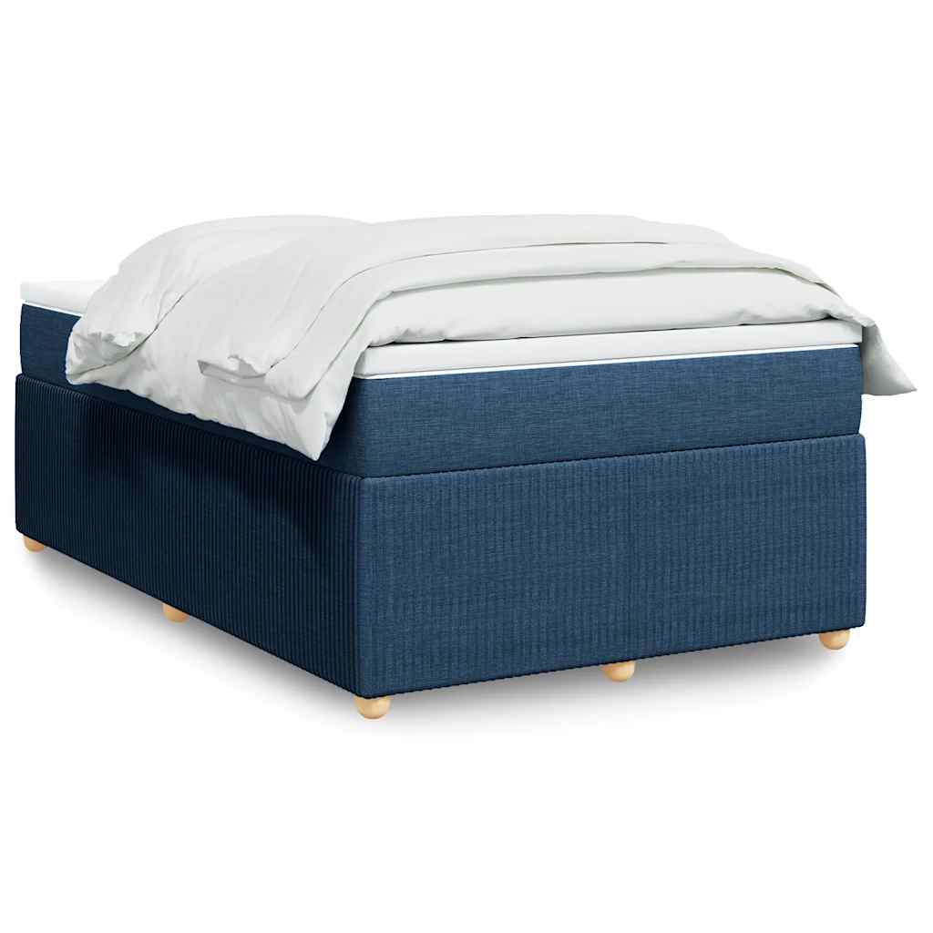 JUNG Vida Boxspringbett mit Matratze Blau 120x200 cm Stoff