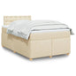 JUNG Vida Boxspringbett mit Matratze Creme 120x200 cm Stoff