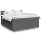 JUNG Vida Boxspringbett mit Matratze Dunkelgrau 180x200 cm Stoff