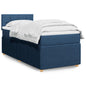 JUNG Vida Boxspringbett mit Matratze Blau 90x200 cm Stoff