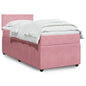 JUNG Vida Boxspringbett mit Matratze Rosa 90x190 cm Samt