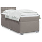 JUNG Vida Boxspringbett mit Matratze Taupe 90x200 cm Stoff