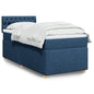 JUNG Vida Boxspringbett mit Matratze Blau 90x200 cm Stoff