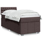 JUNG Vida Boxspringbett mit Matratze Dunkelbraun 90x190 cm Stoff