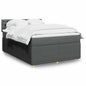 JUNG Vida Boxspringbett mit Matratze Dunkelgrau 140x190 cm Stoff