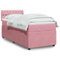 JUNG Vida Boxspringbett mit Matratze Rosa 90x190 cm Samt