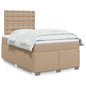 JUNG Vida Boxspringbett Matratze Cappuccino-Braun 120x200cm Kunstleder