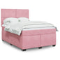 JUNG Vida Boxspringbett mit Matratze Rosa 140x190 cm Samt