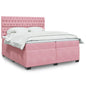 JUNG Vida Boxspringbett mit Matratze Rosa 200x200 cm Samt
