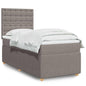 JUNG Vida Boxspringbett mit Matratze Taupe 90x190 cm Stoff
