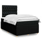 JUNG Vida Boxspringbett mit Matratze Schwarz 120x190 cm Stoff
