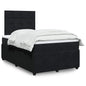 JUNG Vida Boxspringbett mit Matratze Schwarz 120x200 cm Samt