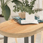 JUNG Vida Tischplatte 80x40x4 cm Massivholz Eiche Oval