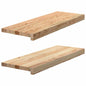 JUNG Vida Fensterbänke 2 Stk. Unbehandelt 70x25x2 cm Massivholz Eiche