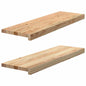 JUNG Vida Fensterbänke 2 Stk. Unbehandelt 80x25x2 cm Massivholz Eiche