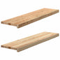 JUNG Vida Fensterbänke 2 Stk. Unbehandelt 100x30x2 cm Massivholz Eiche