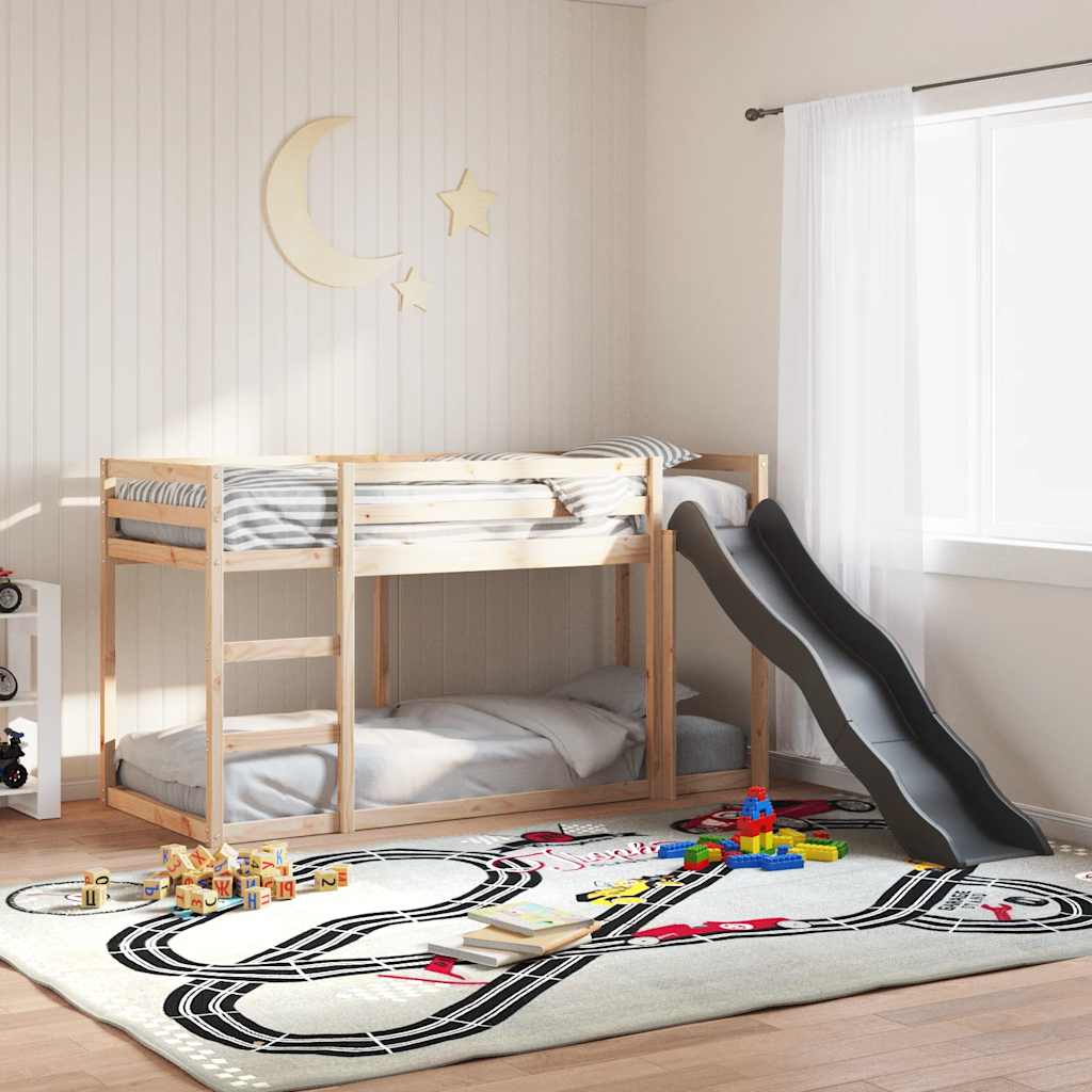 JUNG Vida Etagenbett mit Rutsche und Leiter 80x200 cm Massivholz Kiefer