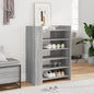 JUNG Vida Schuhschrank Grau Sonoma 74,5x37,5x100 cm Holzwerkstoff