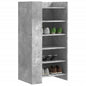 JUNG Vida Schuhschrank Betongrau 52x37,5x100 cm Holzwerkstoff
