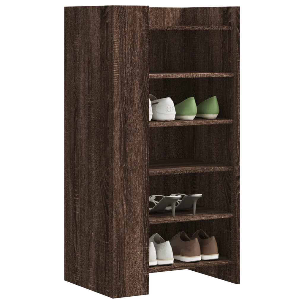 JUNG Vida Schuhschrank Braun Eichen-Optik 52x37,5x100 cm Holzwerkstoff
