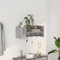 JUNG Vida Wandregal Grau Sonoma 70,5x35x30,5 cm Holzwerkstoff