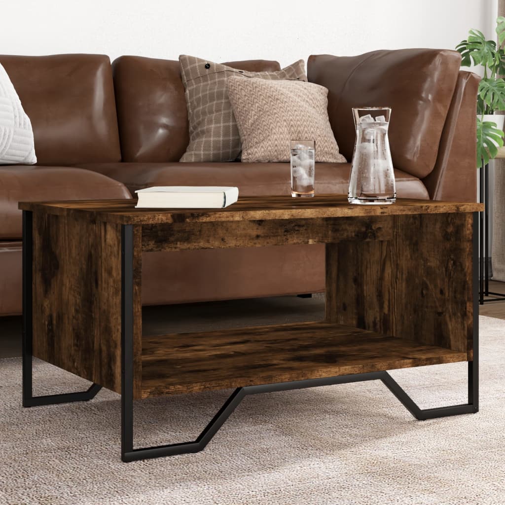 JUNG Vida Couchtisch Räuchereiche 75x51x40 cm Holzwerkstoff