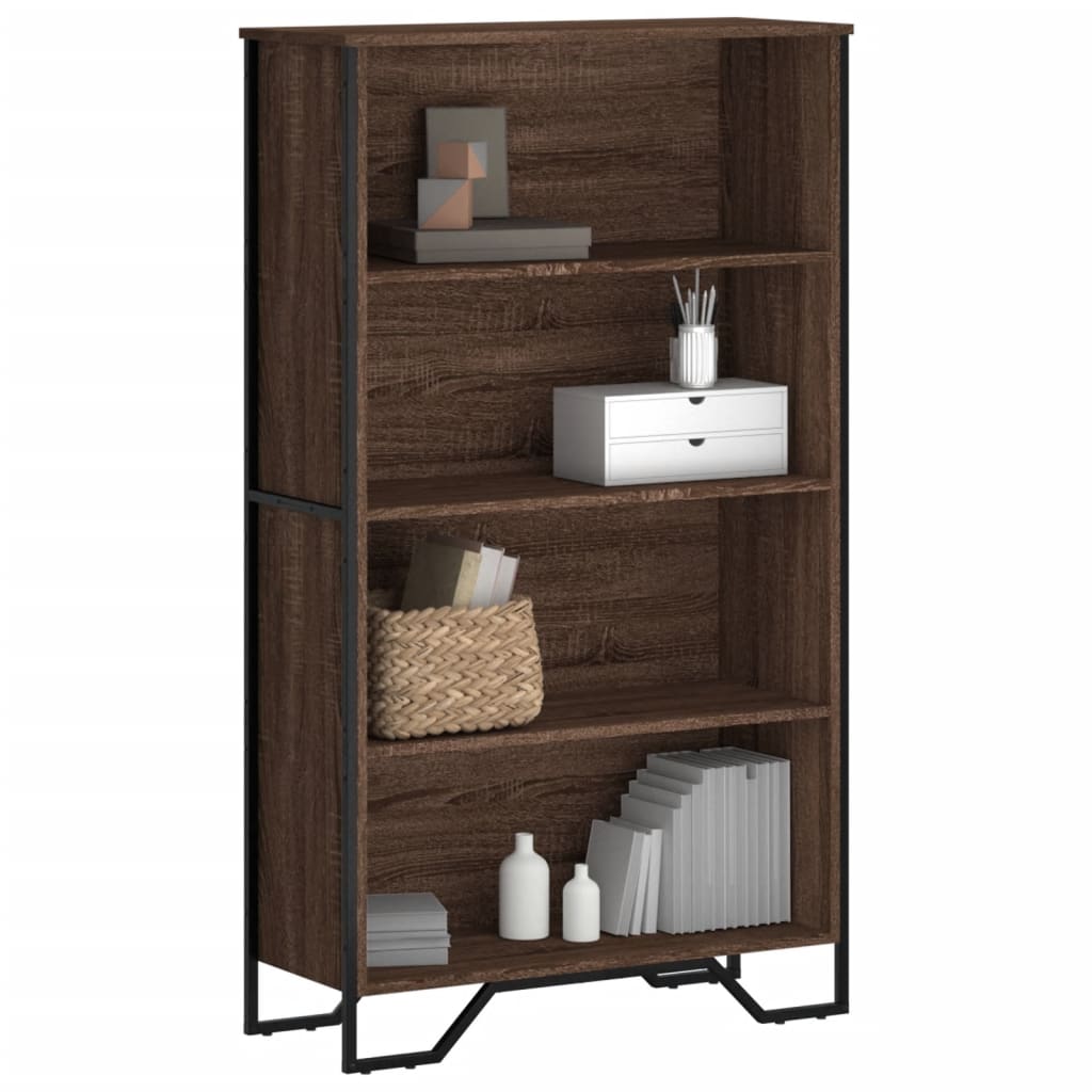 JUNG Vida Bücherregal Braun Eichen-Optik 80x31x137,5 cm Holzwerkstoff